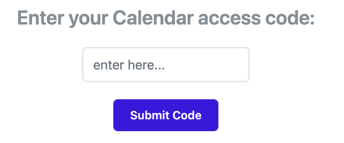 Cal access code
