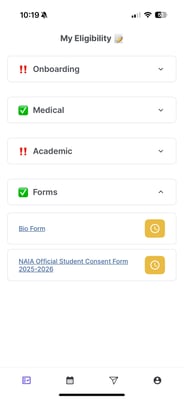 SA App forms access