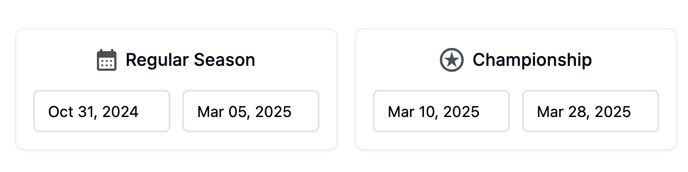 Time tracking set dates